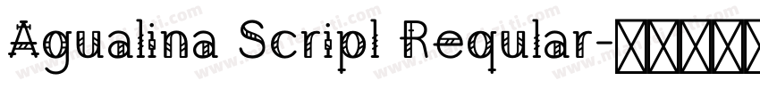 Agualina Scripl Reqular字体转换